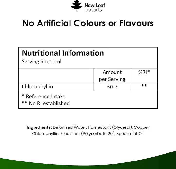 New Leaf Products Chlorophyll Liquid Drops 100ml, additional product view 2