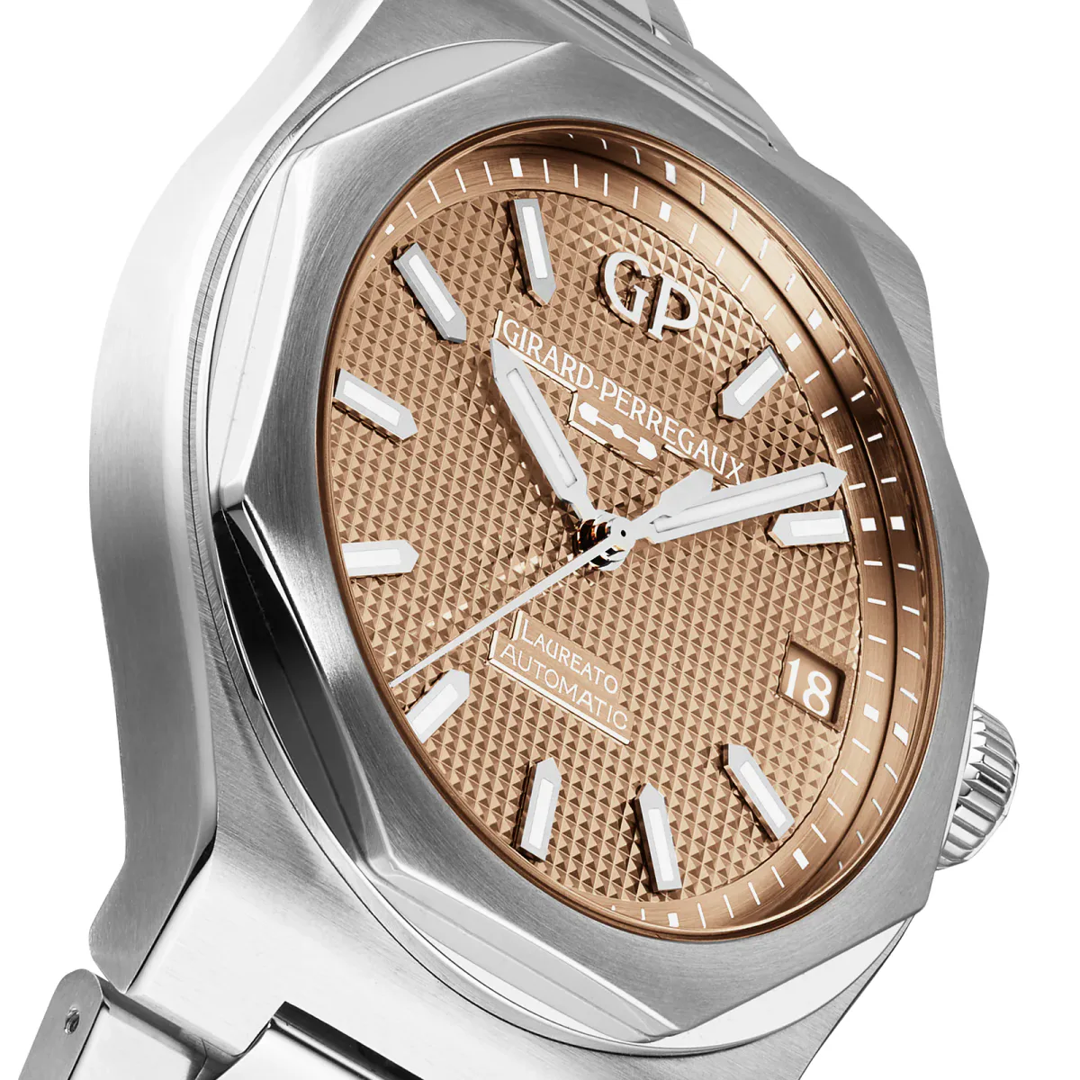 Girard-Perregaux Laureato Centenary 42mm Mens Watch Gold The For Him Exclusive in 18ct Rose Gold, additional product view 2
