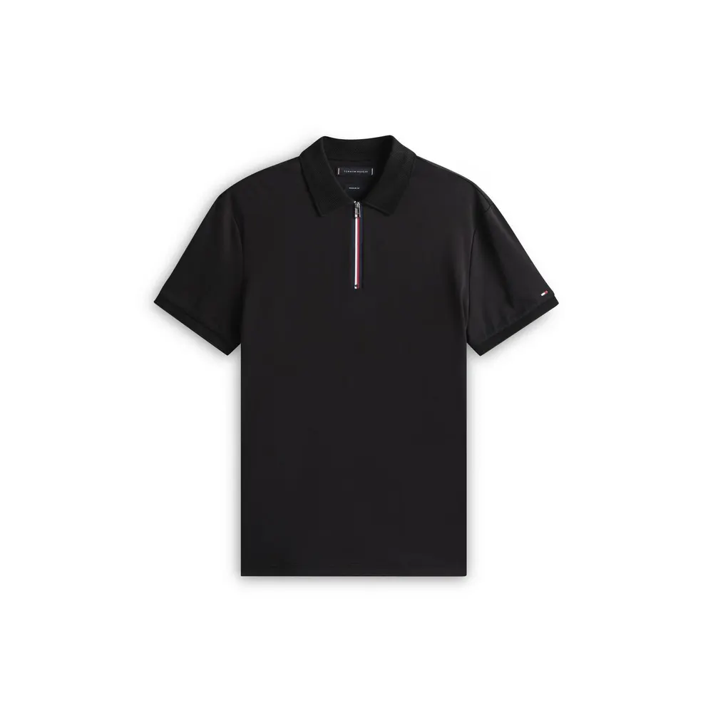 Tommy Hilfiger Signature Zip Placket Polo Shirt