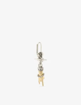 VIVIENNE WESTWOOD Anatoly Brass Single Drop Earring detail 3