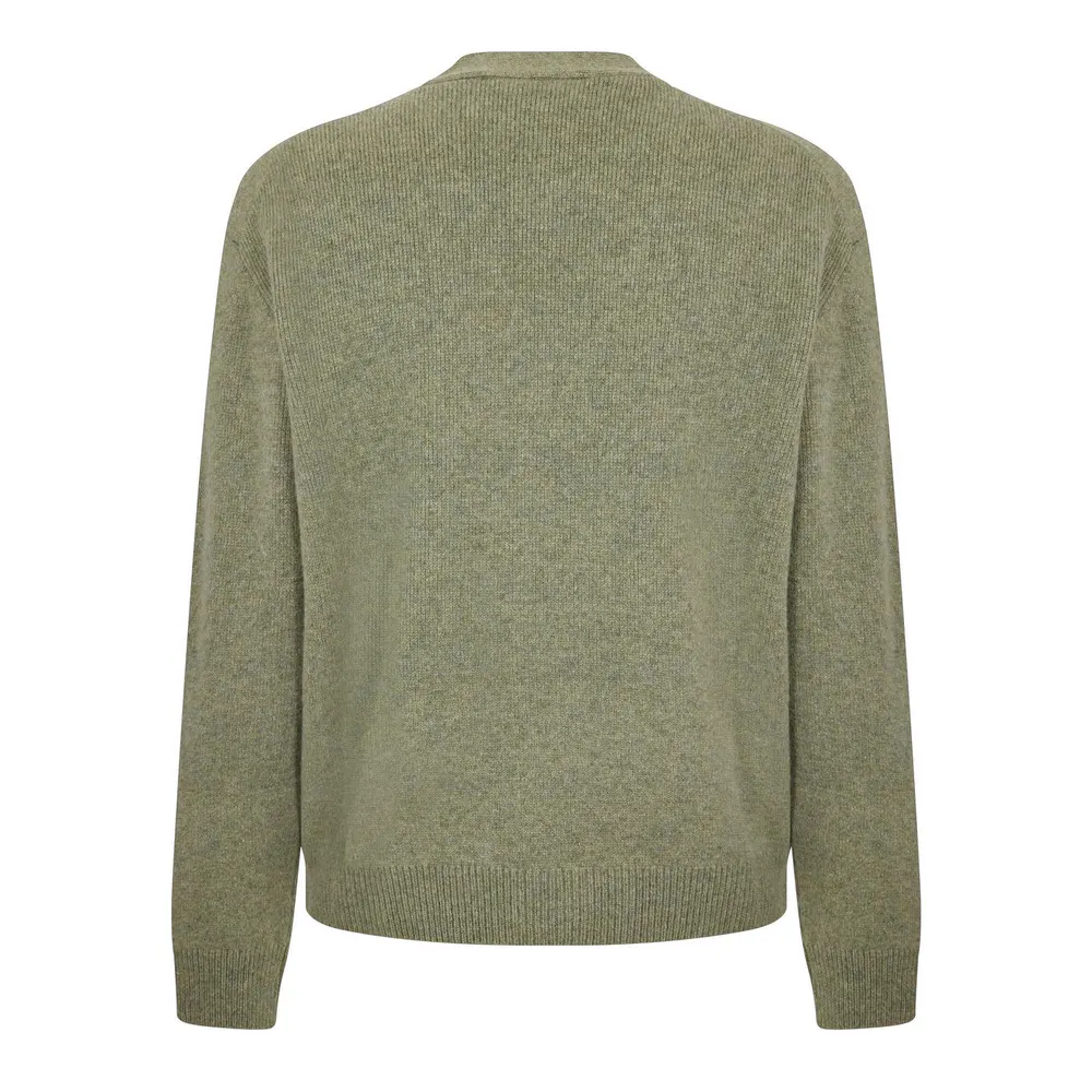 Maison Kitsune Men's Fox Hood Milano Lamb Cardigan detail 2