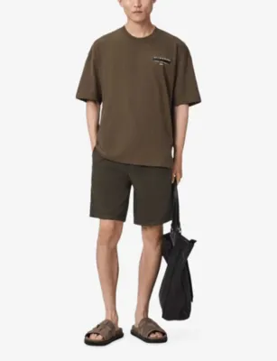 ALLSAINTS Hanbury Cotton and Linen Shorts detail 2