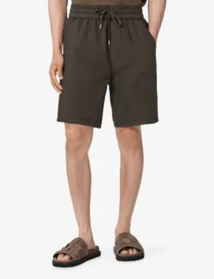 ALLSAINTS Hanbury Cotton and Linen Shorts detail 3