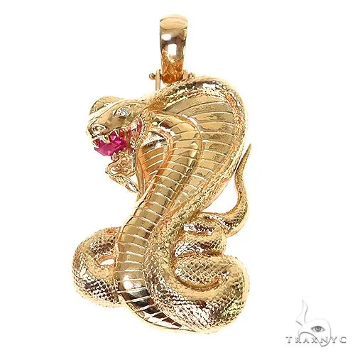RINA - For Him FACTORY 14K Gold Cobra Pendant 67351 in Rose Gold – Pendant