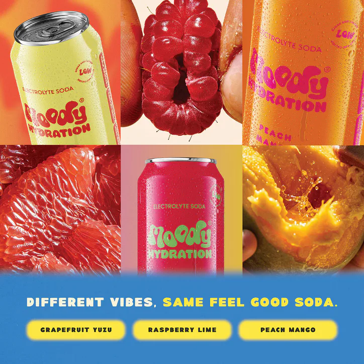Moody Hydration Electrolyte Soda Grapefruit Yuzu 6 x 330ml detail 3