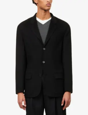 THE ROW Ravi Single-Breasted Wool Jacket detail 3