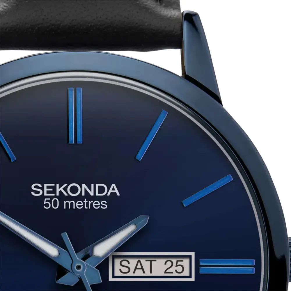Sekonda Jackson 40mm Mens Watch Blue in Blue, additional product view 3