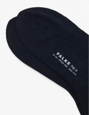 FALKE No3 wool-silk socks - 9-9.5 in 6370 DARK NAVY, additional product view 2