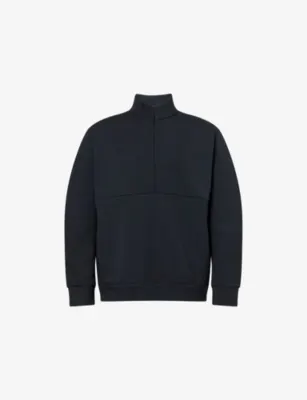 NIKE Dri-Fit Quarter-Zip Stretch-Woven Sweatshirt