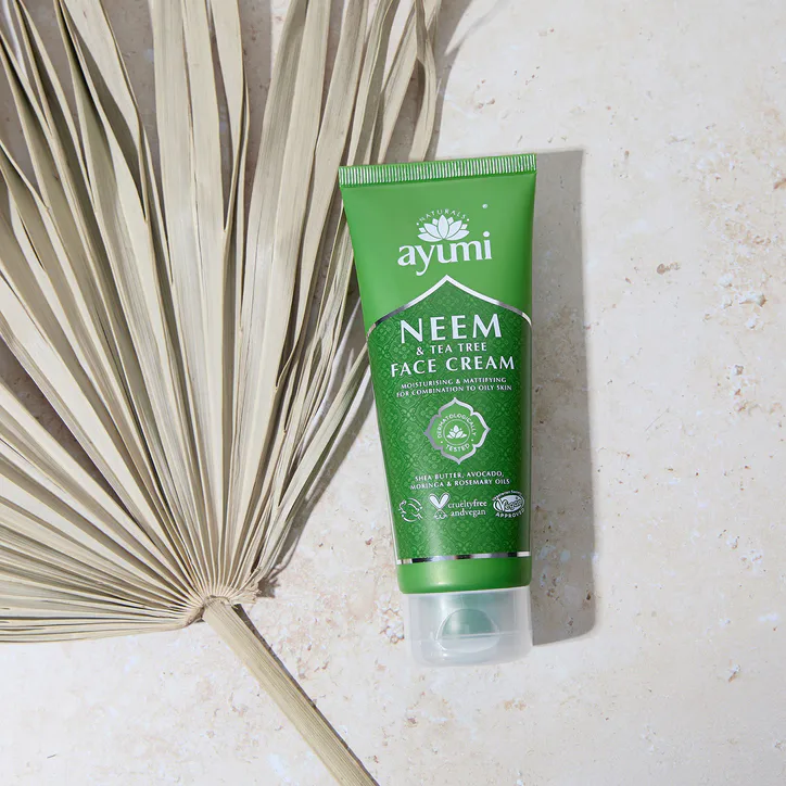 Ayumi Neem & Tea Tree Oil Control Face Cream, Daily Mattifying Moisturiser for Oily and Acne-Prone Skin 100ml detail 3