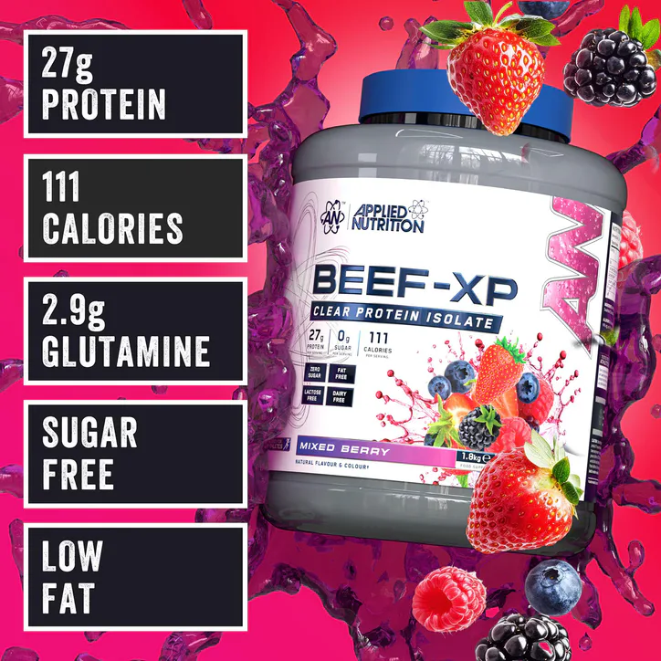 Applied Nutrition Beef XP Clear Protein Isolate Mixed Berry 1.8KG detail 2