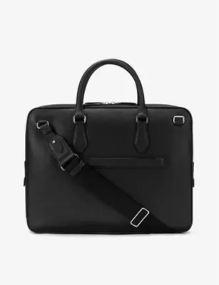 MONTBLANC logo-embellished leather document case detail 3