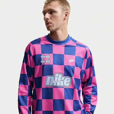 Nike Sportswear Club Men's Goalie Top - Game Royal/Pinksicle/Hydrogen Blue