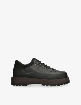 DIEMME Cornaro Gomma Leather Boots - EUR 40 / 6 UK MEN in BLACK – Mens | Boots | Lace up | Casual