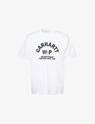 CARHARTT WIP Column Graphic-Text Cotton T-Shirt