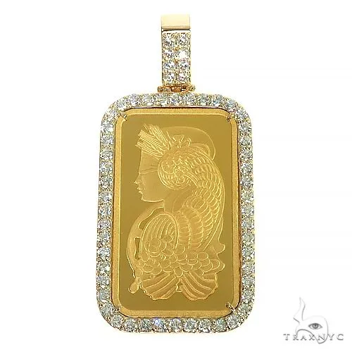 RINA - For Him FACTORY 1 Ounce 24Karat Suisse 1oz Pamp Bar Pendant 57669 in Rose Gold – Pendant