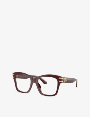 DOLCE & GABBANA DG3419 Square-Frame Acetate Optical Glasses detail 2