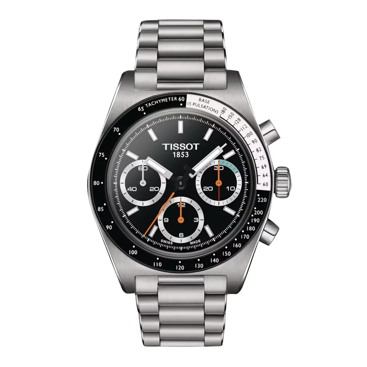 Tissot PR516 Mechanical Chronograph 41mm Mens Watch Black