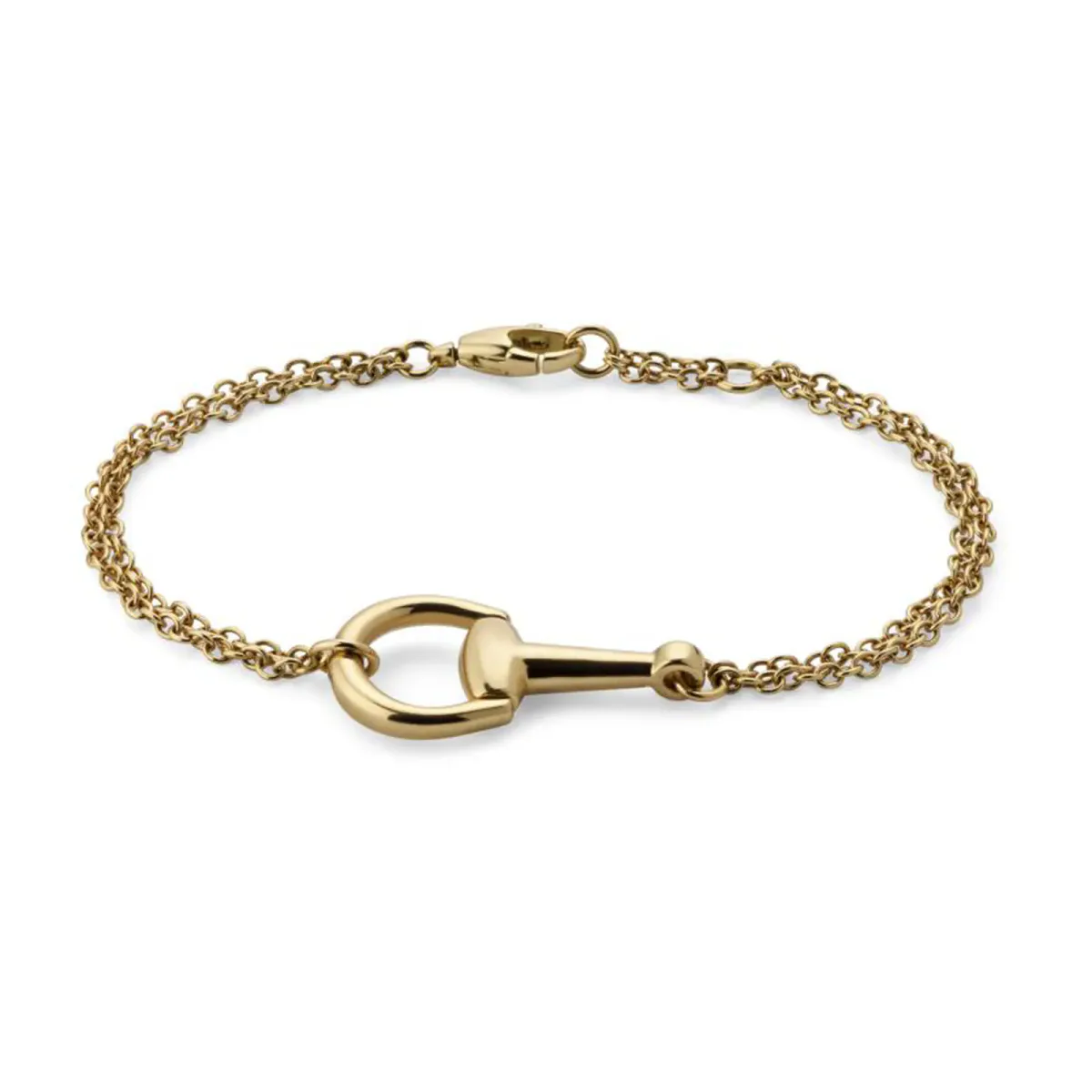 Gucci Horsebit 18ct Yellow Gold Medium Bracelet - Size 18