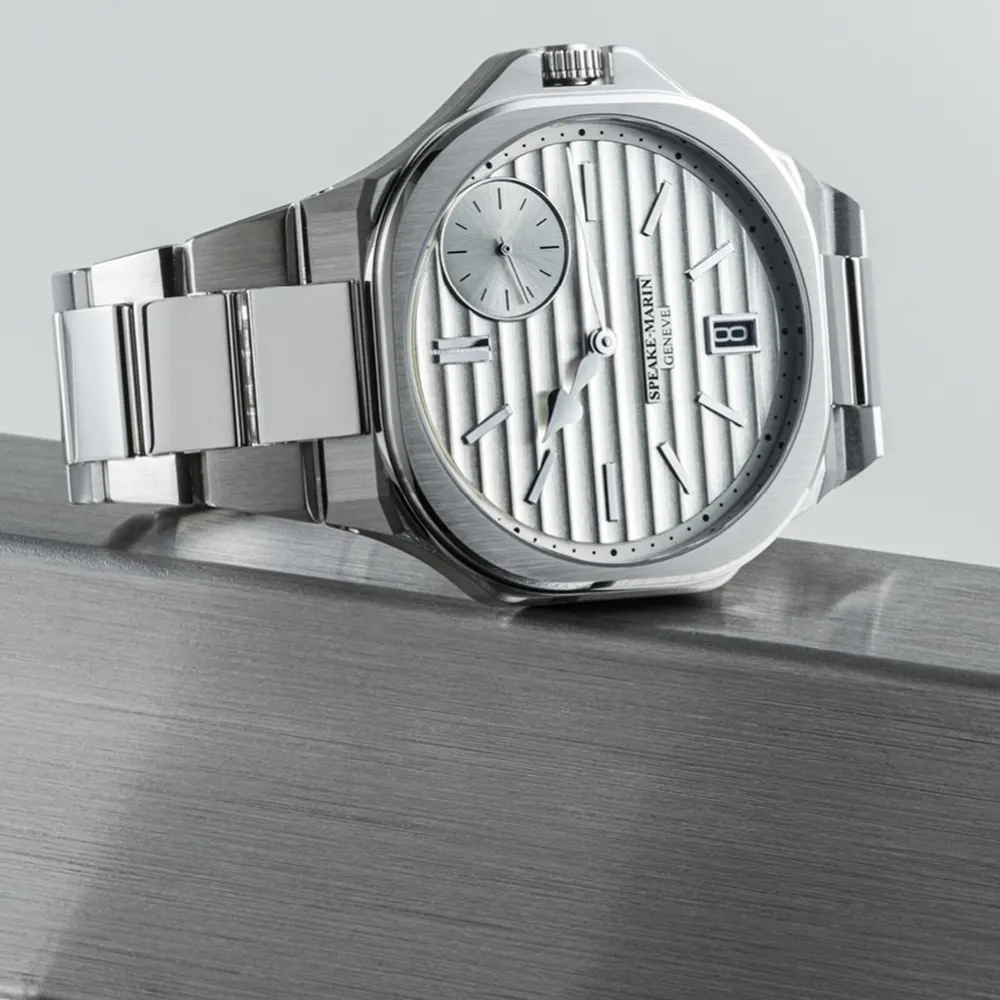 Speake-Marin Ripples Infinity Date 40.5mm Mens Watch White in White, additional product view 3