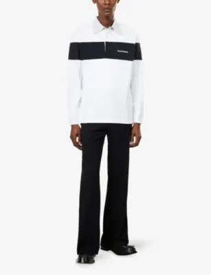 ACNE STUDIOS Palvin Wide-Leg Wool Jacquard Trousers detail 2