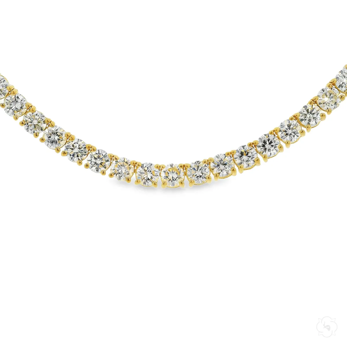 AHMED - MOON JEWELRY 30 Pointer Lab Diamond Tennis Chain 71013 in Rose / 18 Inches – Chain