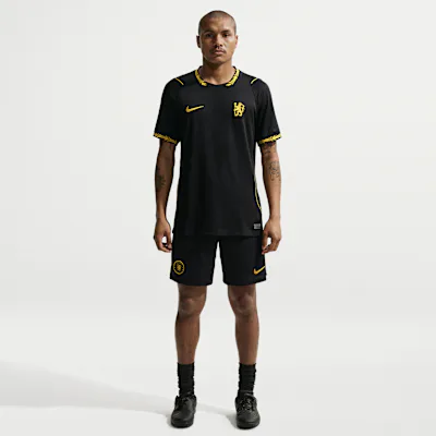 Nike Chelsea F.C. Strike Men's Nike Dri-FIT Football Knit Shorts - Pitch Blue/White/Midwest Gold