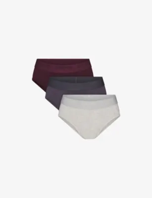 SKIMS Stretch Pack of Three Modal-Jersey Briefs