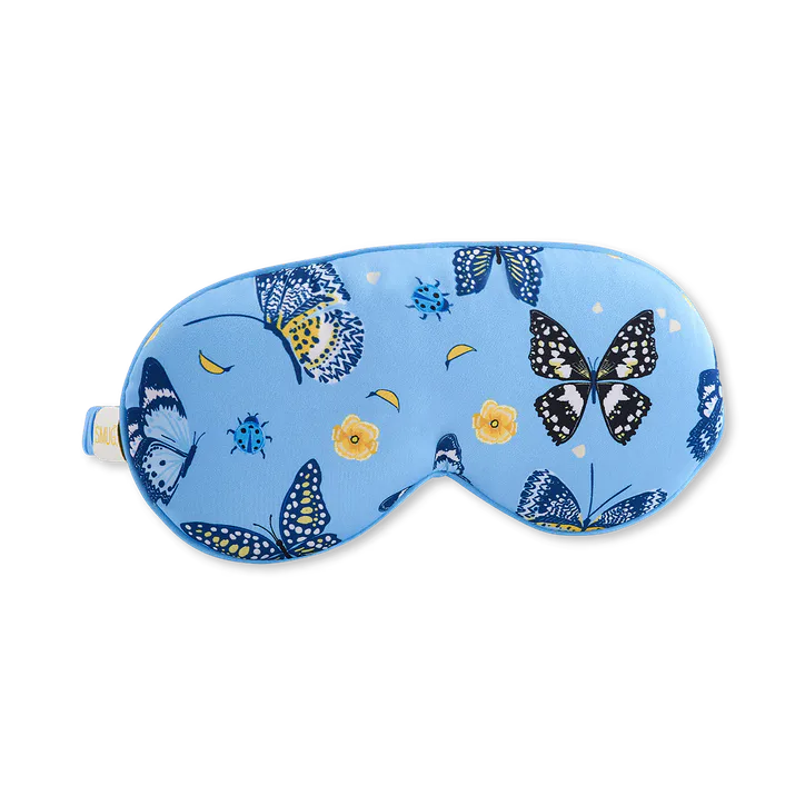 Smug Cloud Padded Satin Sleep Mask Butterflies