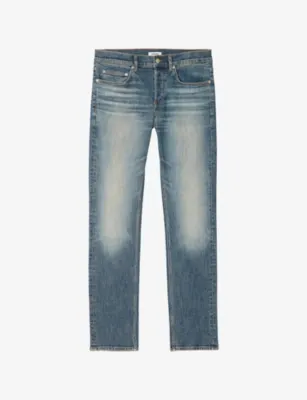 SANDRO Faded-Wash Slim-Fit Denim Jeans