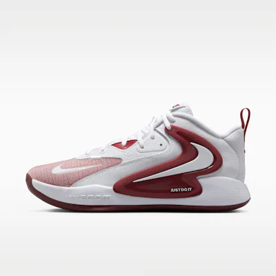 Nike HyperSet 2 Volleyball Shoes - White/Team Crimson/White