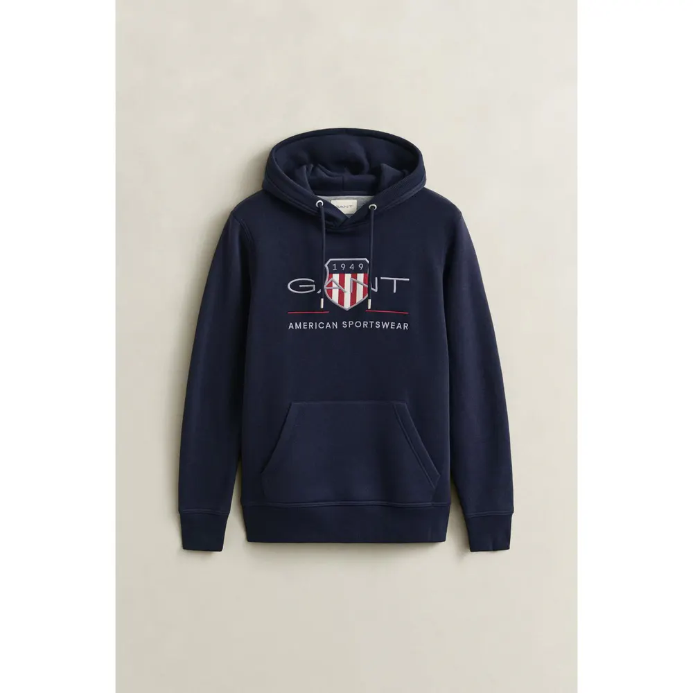 Gant Men's Archive Shield Over the Head Cotton Hoodie