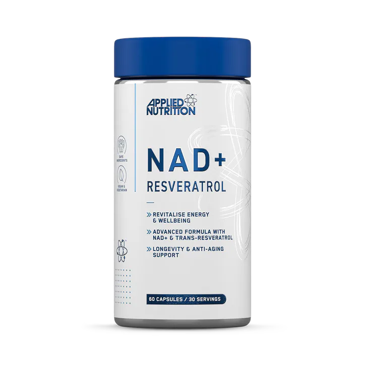 Applied Nutrition NAD+ Trans Resveratrol 60 Capsules