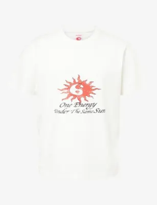 TWOJEYS Same Energy Graphic-Print Cotton T-Shirt in WHITE – Mens | Tops & t-shirts | T-Shirts | Printed T-Shirts