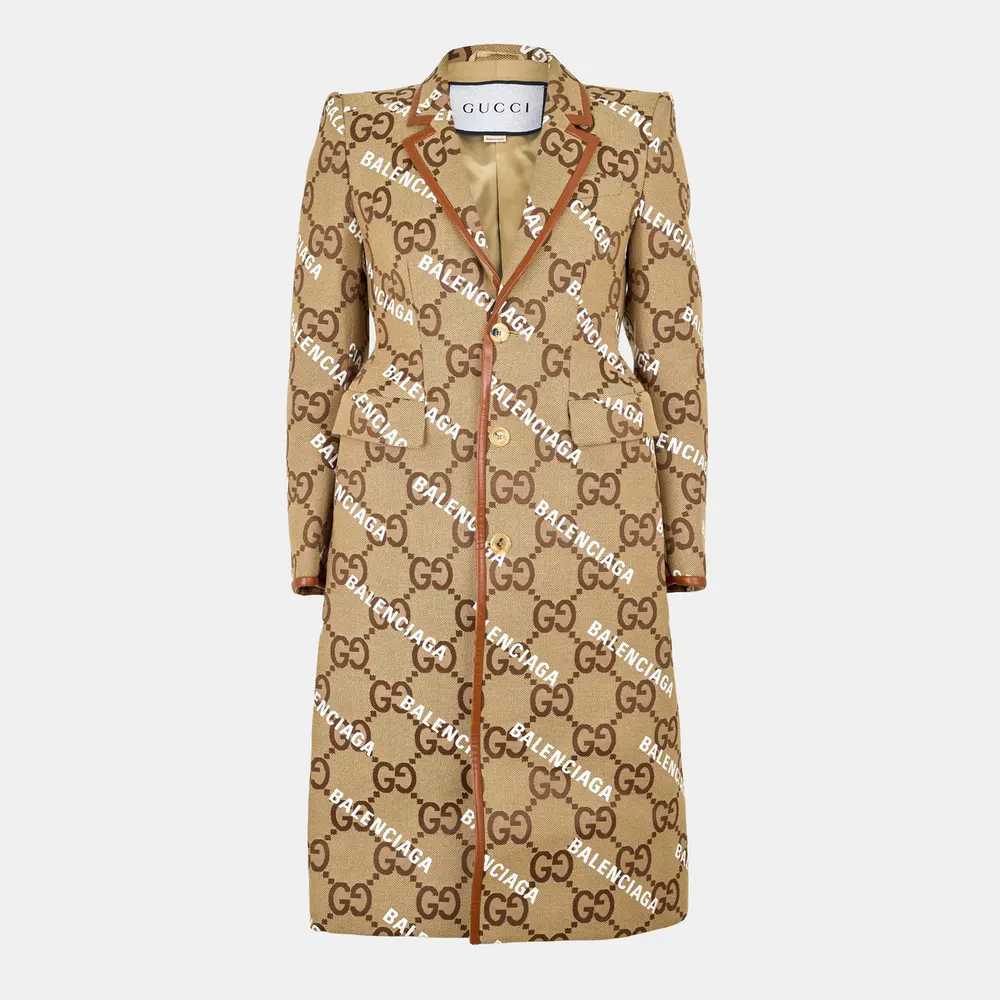 Gucci Men's Traditional Modern Fit Trench Coat