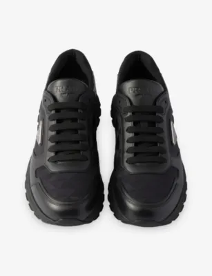 PRADA Prax 2.0 Re-Nylon Shell and Leather Trainers - EUR 45 / 11 UK MEN detail 2