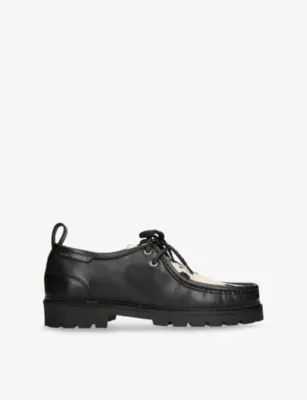 DUKE & DEXTER Moby Cow-Print Leather Loafer Boots - EUR 43 / 9 UK MEN