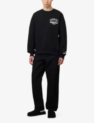 ONLY THE BLIND Midnight Tour Printed Cotton-Jersey Sweatshirt detail 2