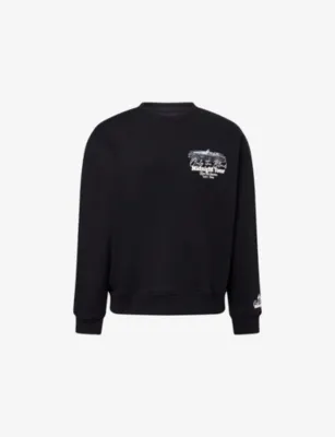 ONLY THE BLIND Midnight Tour Printed Cotton-Jersey Sweatshirt