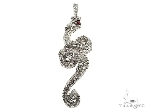 MARYAM - For Him SILVER .925 Silver Fully 3D Dragon Pendant 66460 – Pendant