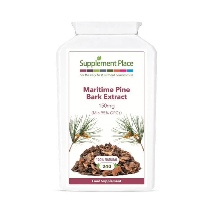Supplement Place Maritime Pine Bark Extract 150mg | 95% OPCs | 240 Capsules