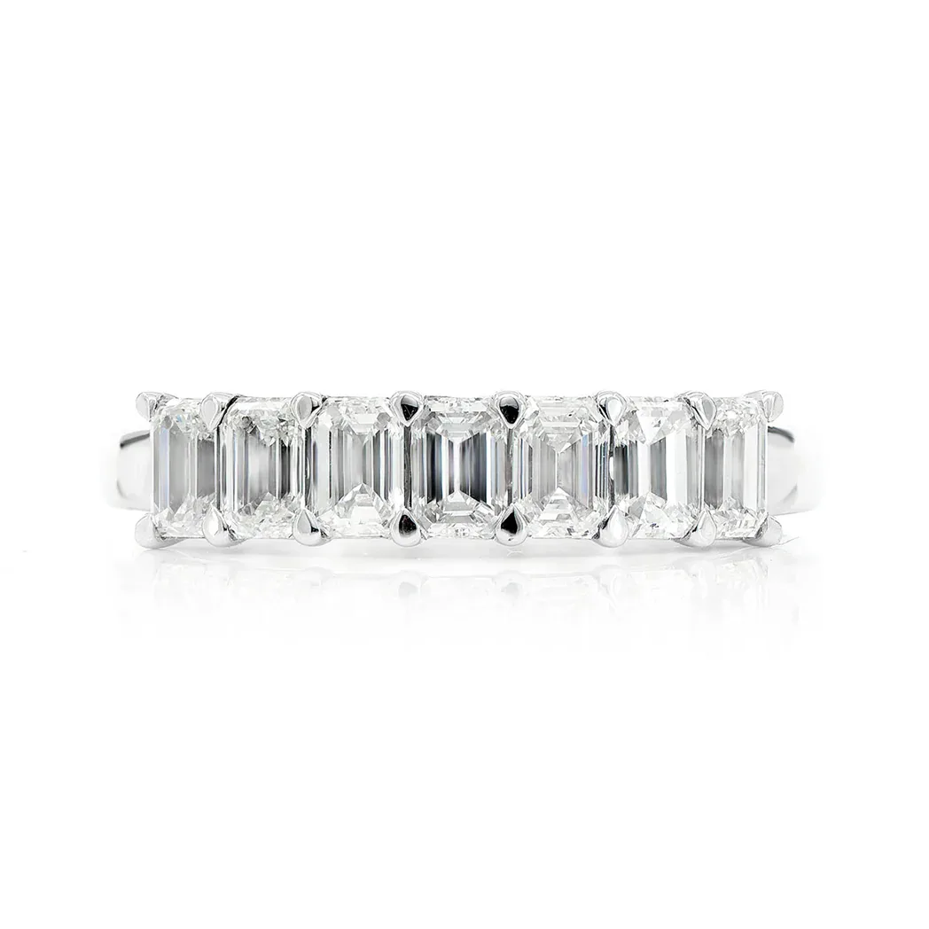 For Him Emerald Cut Diamond Ring in White Gold / Lab Grown Diamond – Ring