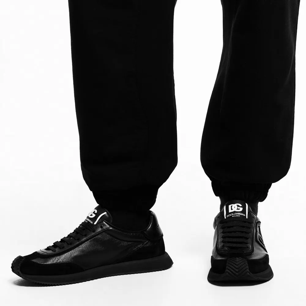 Dolce and Gabbana Men's Aria Leather Runners detail 3