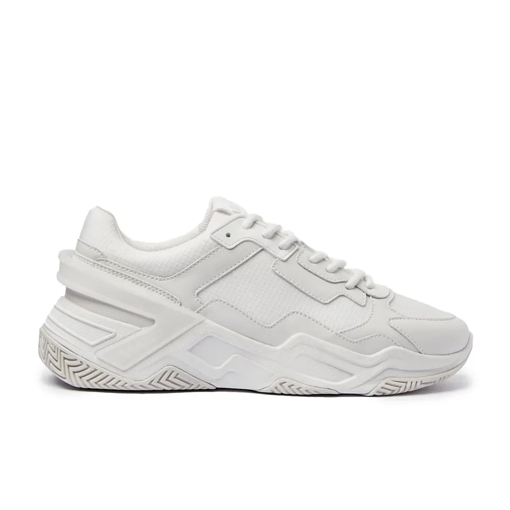 Mallet Men's Union Chunky Trainers in Triple White – Footwear