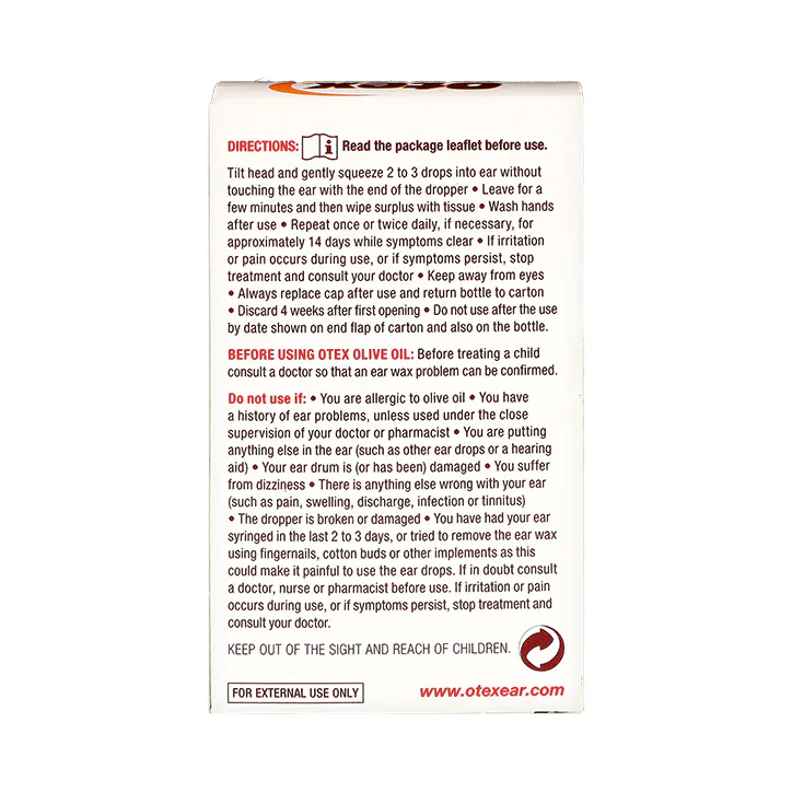 Otex Olive Oil Ear Drops, additional product view 2