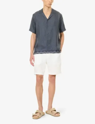 ORLEBAR BROWN Maitan Graphic-Pattern Silk Shirt detail 2
