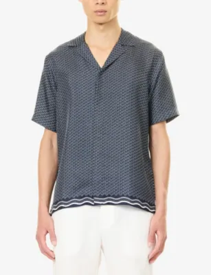 ORLEBAR BROWN Maitan Graphic-Pattern Silk Shirt detail 3