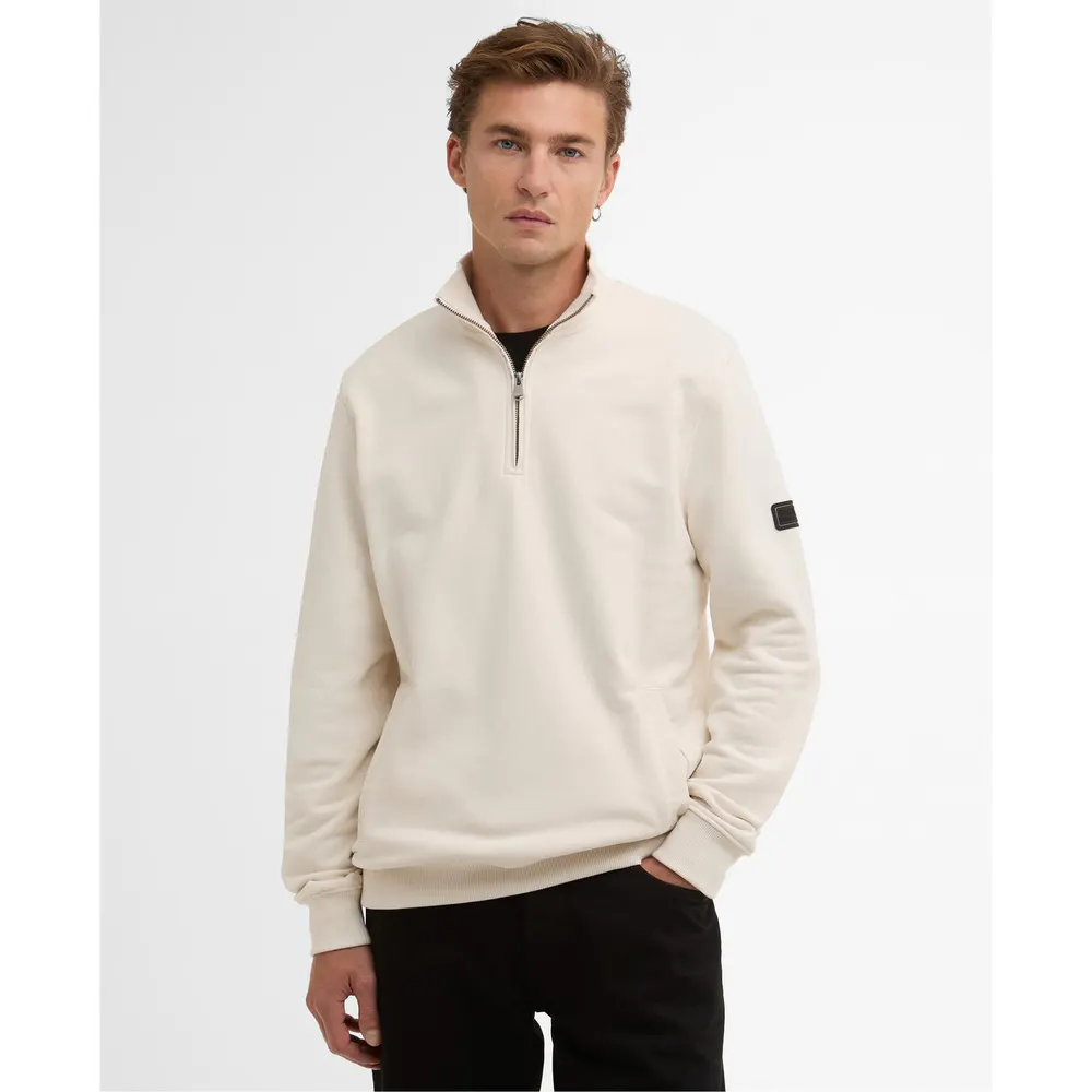 Barbour International Men's Ehan Half Zip Cotton Long Sleeve Sweatshirt detail 2