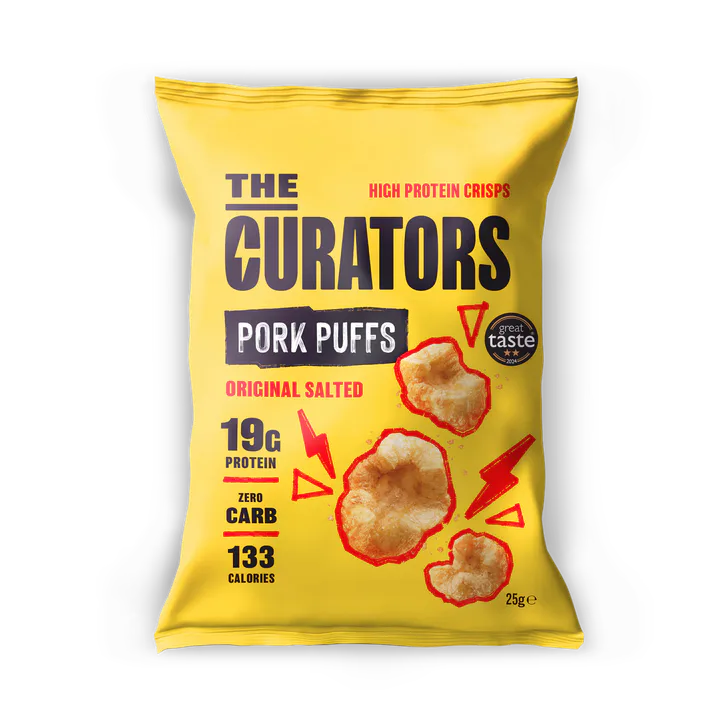 The Curators 19g High Protein Original Salted Pork Puffs 25g