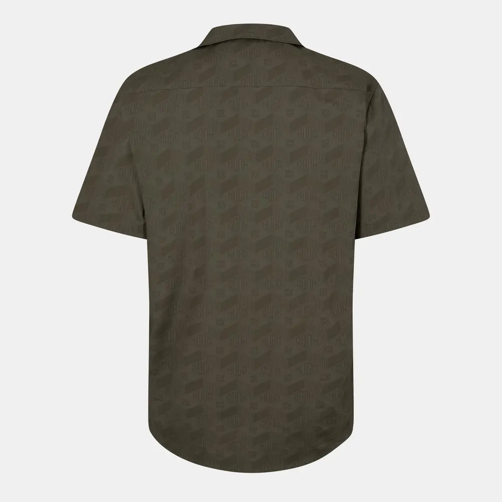 Hugo Ellino Short Sleeve Bowling Shirt detail 2